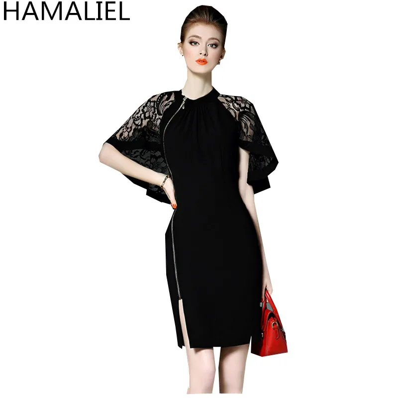Vestidos 2018 летнее женское барндское платье высококачественное кружевное лоскутное