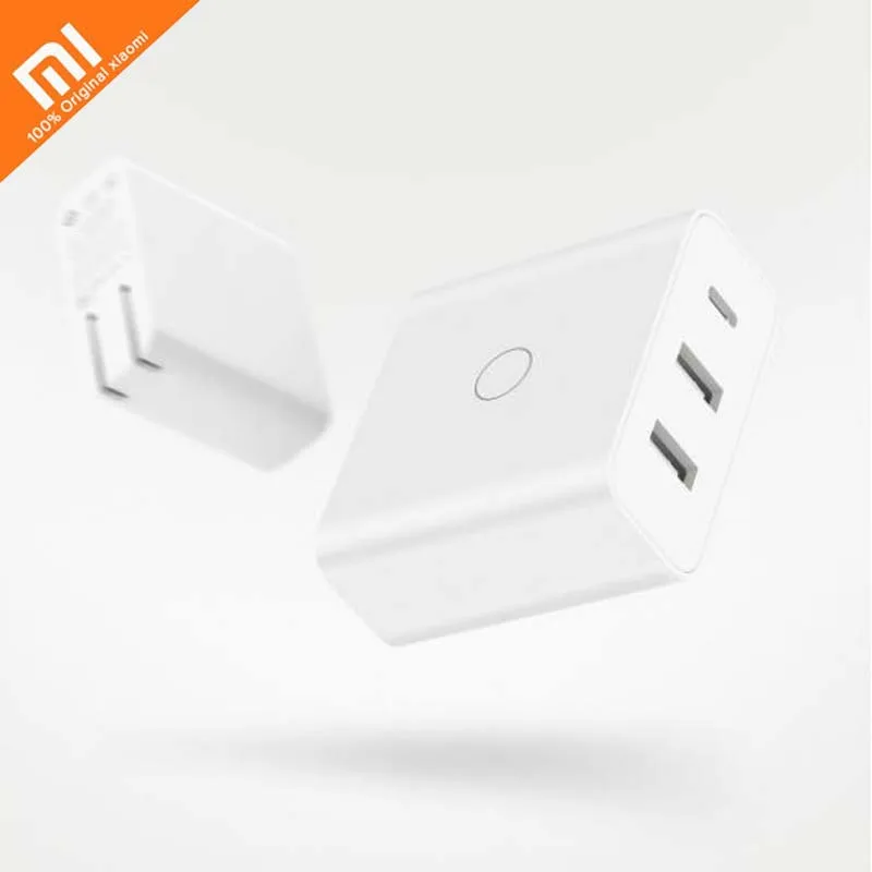 Xiaomi ZMI USB зарядное устройство 65 Вт Быстрая зарядка версия USB-C type-C 45 Вт Выход USB-A 20 Вт Быстрая зарядка три выхода адаптер Smart