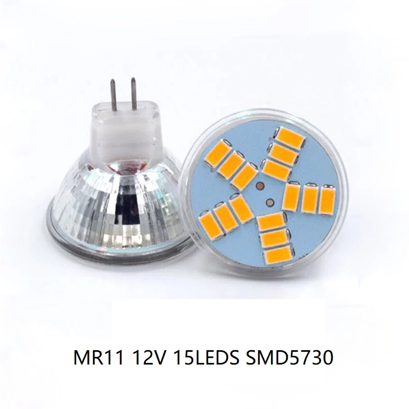 Сверхъяркая светодиодная мини лампа GU10 MR11 COB 7 Вт переменный/постоянный ток 12 В 110