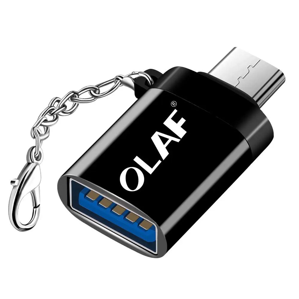 Black Олаф микро USB OTG адаптер папа к USB 3,0 Зарядка конвертер данных для samsung S7 Xiaomi huawei LG zte google Android Microusb OTG - Цвет: Black