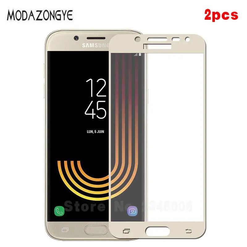 2 шт закаленное стекло для Samsung Galaxy J7 2017 ЕС Версия Защита экрана J730 J730F полное