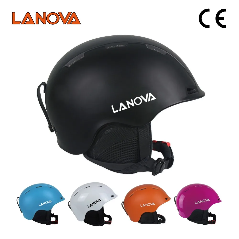 Lanova 3 размера черный лыжный шлем детский мужской женский для сноуборда