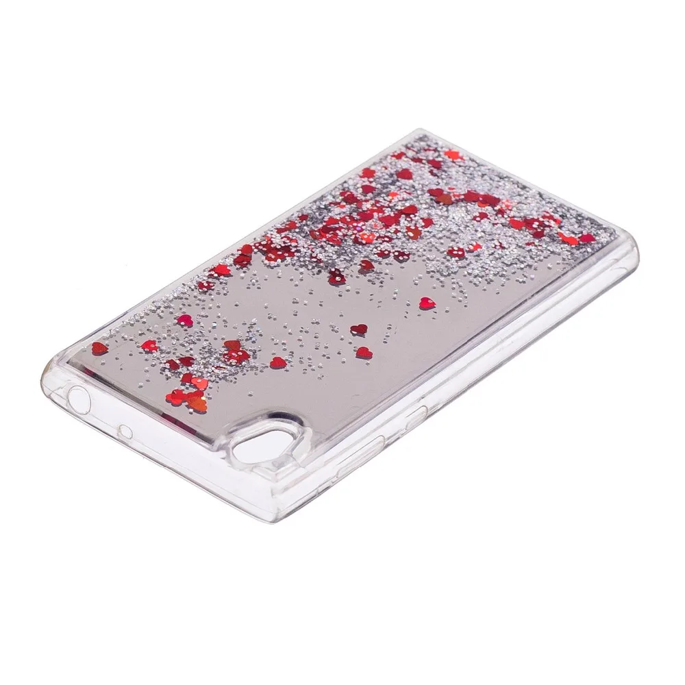 Для sony Xperia L1 чехол G3311 G3312 G3313 класса люкс динамичный жидкий песок Сияющий Блеск