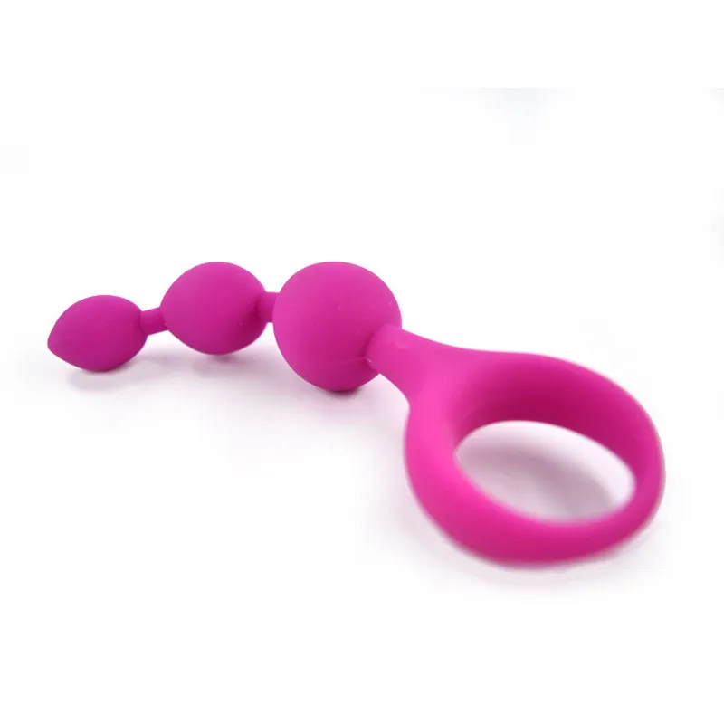 Silicone Anal Beads Butt Plug Masturbator Balls Expander Vibrant Vaginal Massager Pussy Sex Toys For Women Men | Красота и здоровье