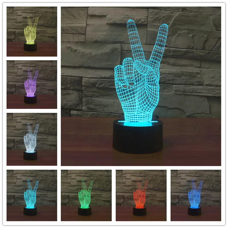 Праздничная лампа 3D Bulbing рождественские подарки для детей меняющая цвет с