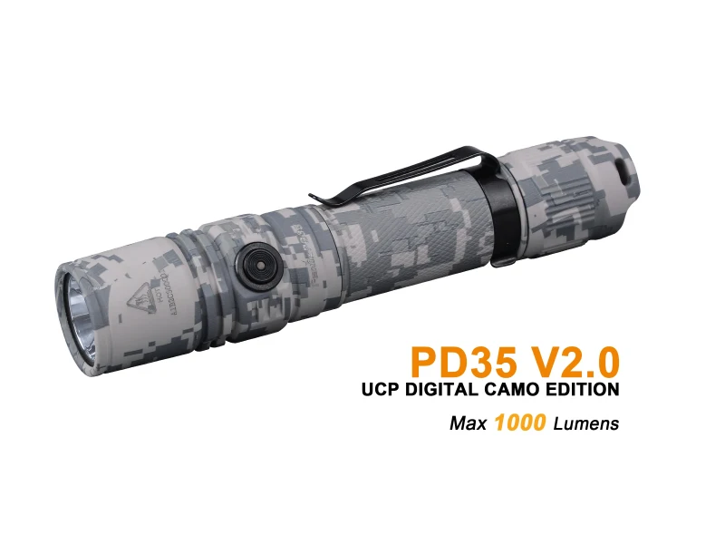 FENIX PD35 V2.0(Digital Camo) Cree XP L HI V3 светодиодный 1000 люмен тактический фонарь|Фонарики и