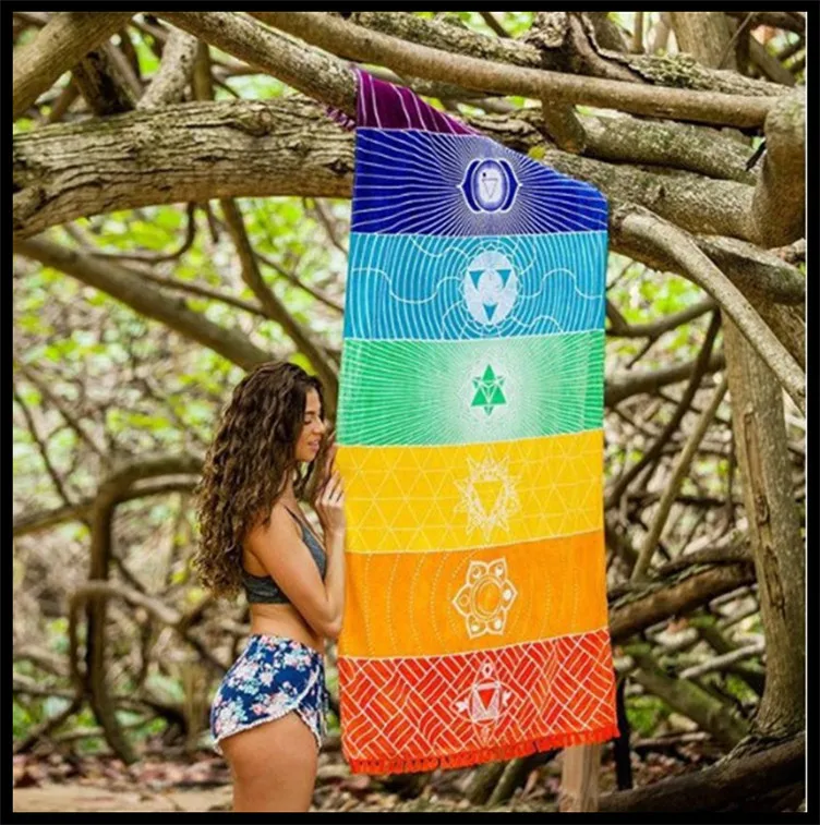 Европейский и американский стиль богемное пляжное полотенце с узором плед