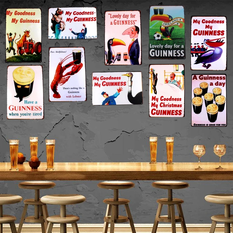 My Goodness Guinness металлическая ретро картина Оловянная вывеска настенная панель для