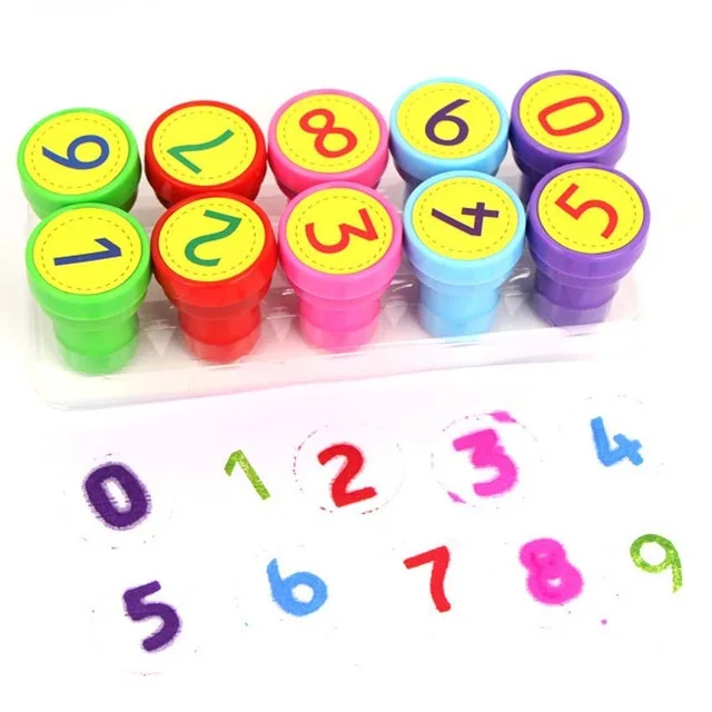 10Pcs Numbers 10 шт., вечерние мини-пакеты с изображением динозавра для наполнителя, Подарочная игрушка Pinata Favour, обучающая игрушка, игрушка для рисования, игрушечный детский душ, подарок - Цвет: 10Pcs Numbers