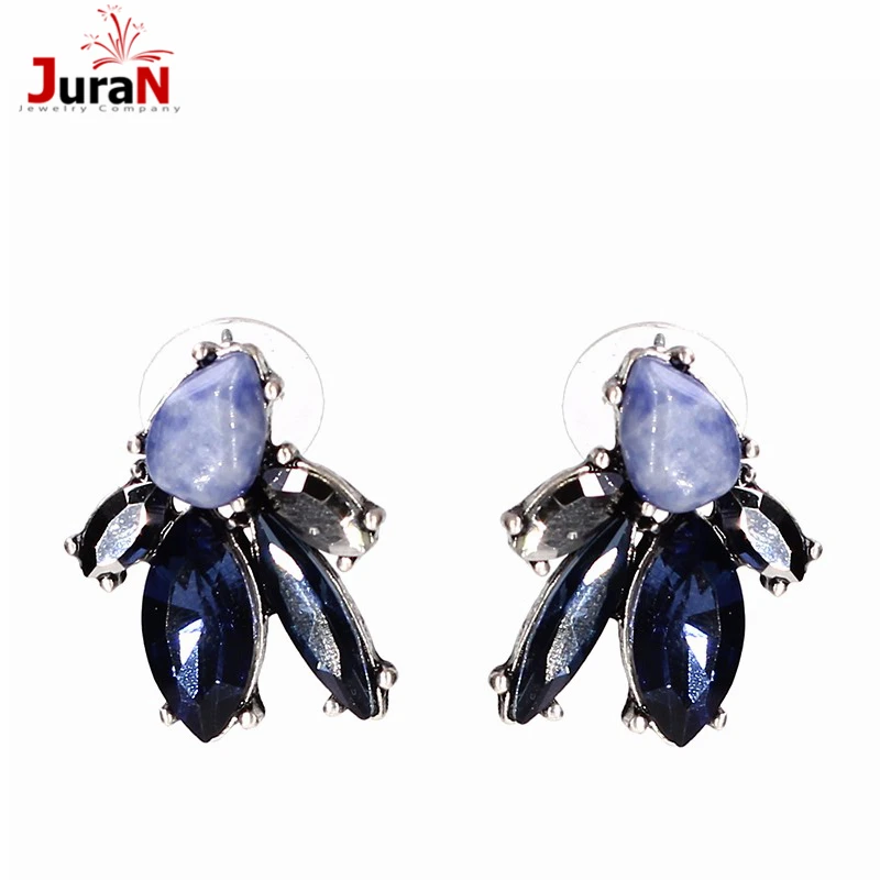 JURAN 2018 модные блестящие серьги гвоздики в Корейском стиле|jewelry software|jewelry gift boxes for