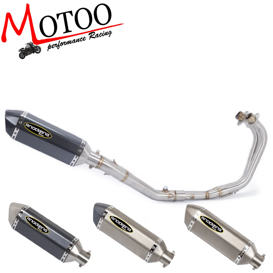 Выхлопная система для мотоцикла Motoo полная Yamaha R25 R3 2015 2018 с выхлопной трубкой