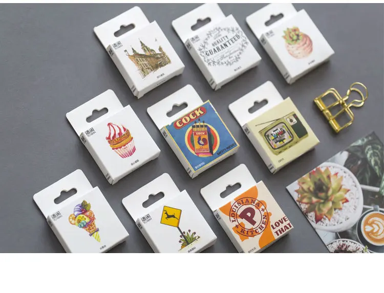 Sweet Cakes seal Label Stickers set Decorative Stationery Stickers Scrapbooking DIY Diary Album Stick Label