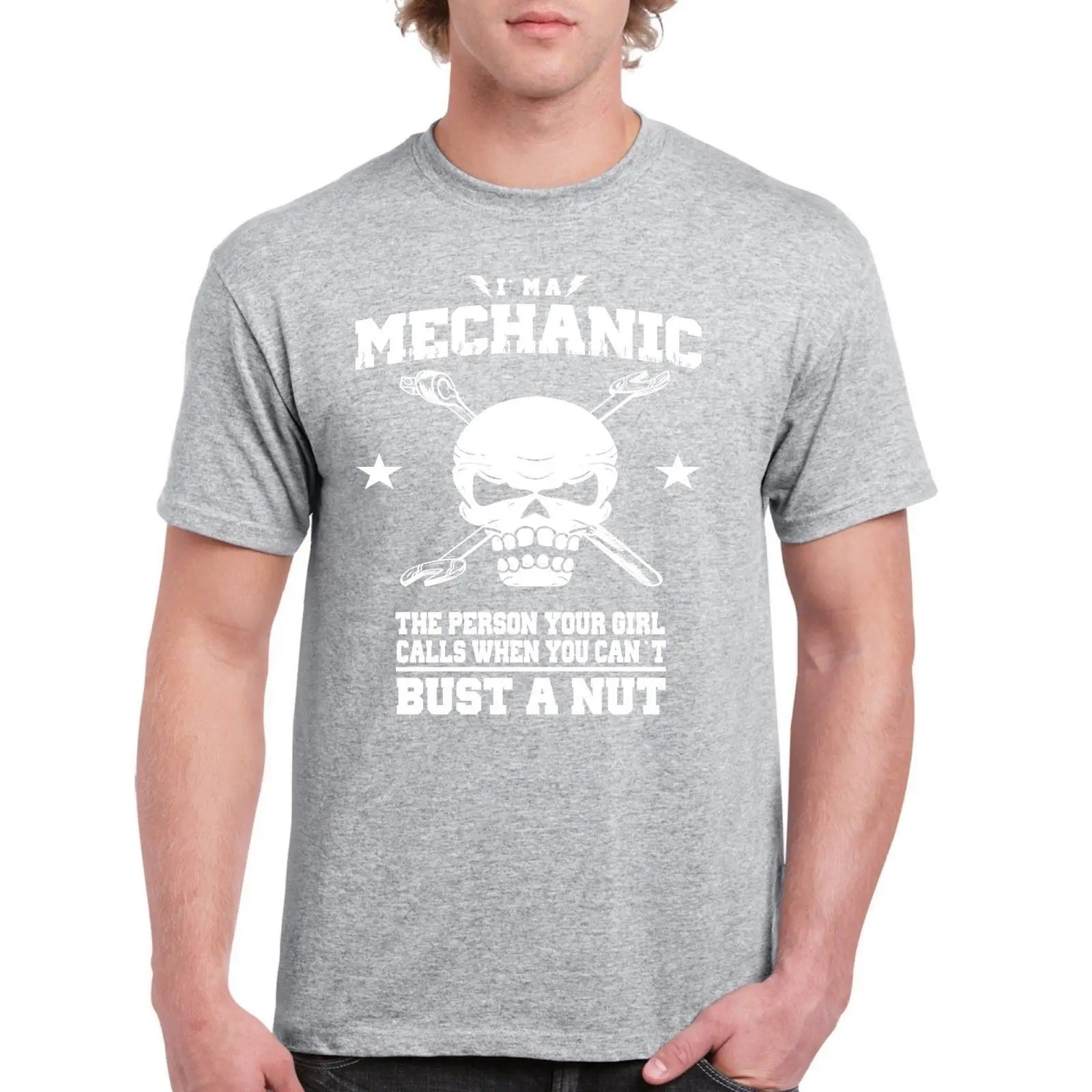 Я machanic Для Мужчин's футболка Бюст гайка из 100% хлопка|cotton t-shirt|mens tee shirtstee shirt |