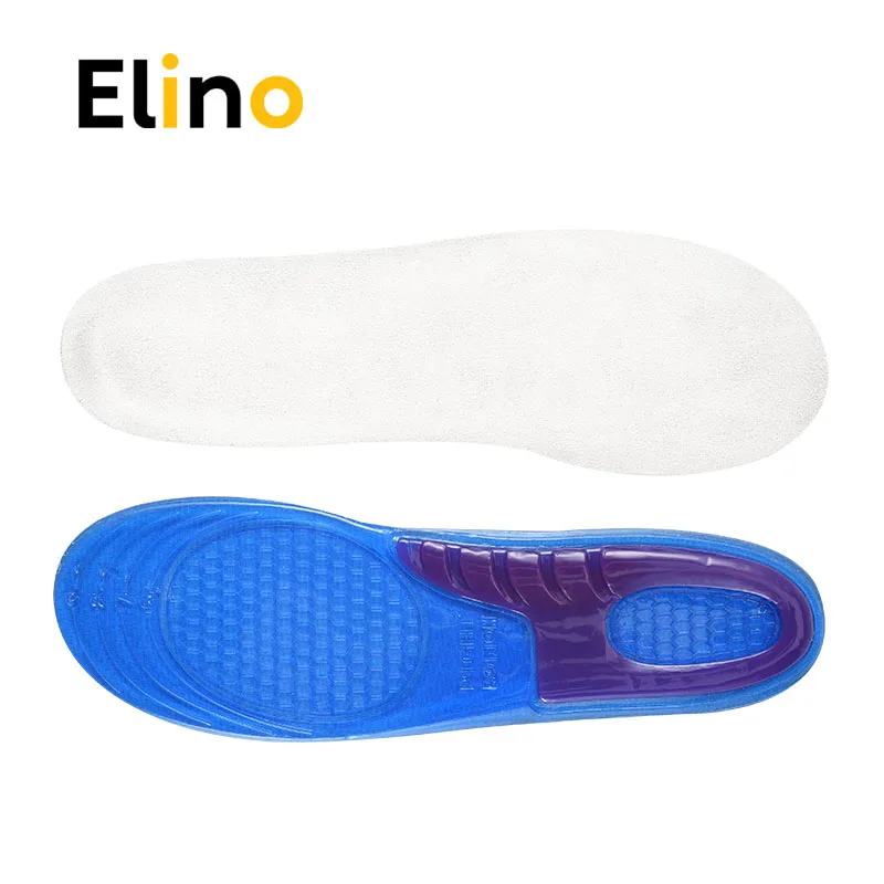 

Elino Gel Honeycomb Sports Insoles Men Women Sport Shoes Insole Absorption Pads Massage Plantar Fasciitis Silicone Palmilhas