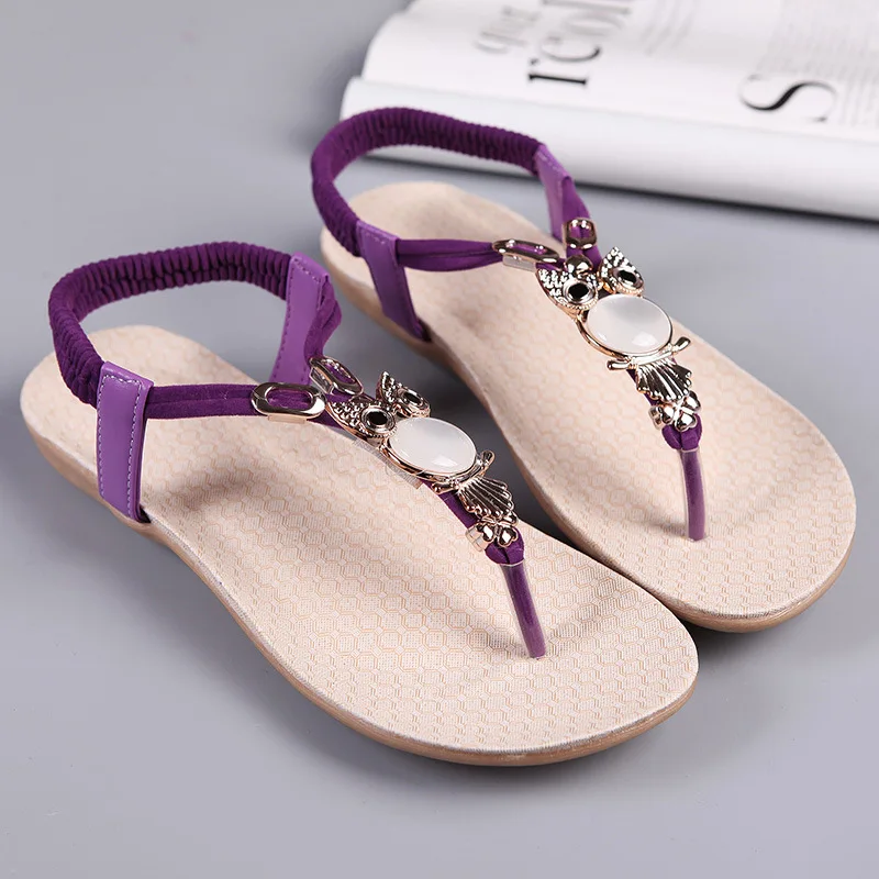 2017 Summer Flat Sandals Ladies Bohemia Beach Flip Flops Shoes Gladiator Women Sandles platform Zapatos Mujer Sandalias | Обувь