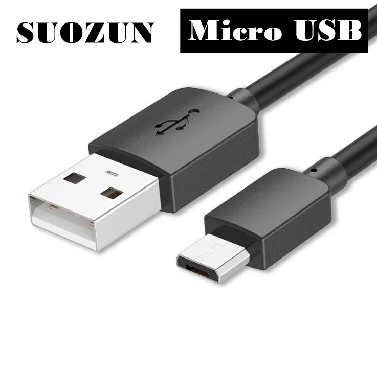 

SUOZUN Micro USB Cable for Samsung/Xiaomi/HTC/Huawei, Fast Charging USB Data Cables for Android Mobile Phone Cable freeshipping