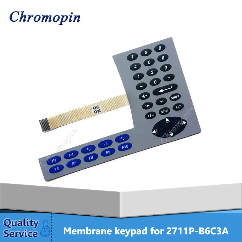 

Мембранный переключатель клавиатуры для AB 2711P-B6C3A 2711P-B6C3D 2711P-B6M3A 2711P-B6M3D PanelView Plus 600 мембранная клавиатура