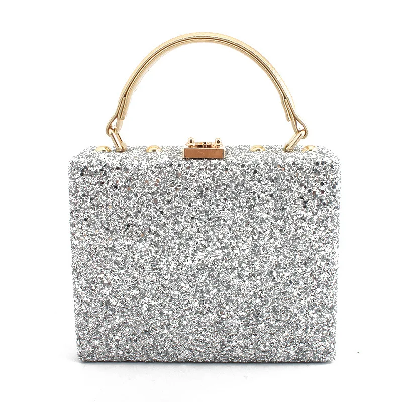 Glitter Evening Bag Luxury Handbags Designer Party Wedding Shoulder Crossbody for Female 8 Colors Small Chain Bolsos Mujer | Багаж и сумки