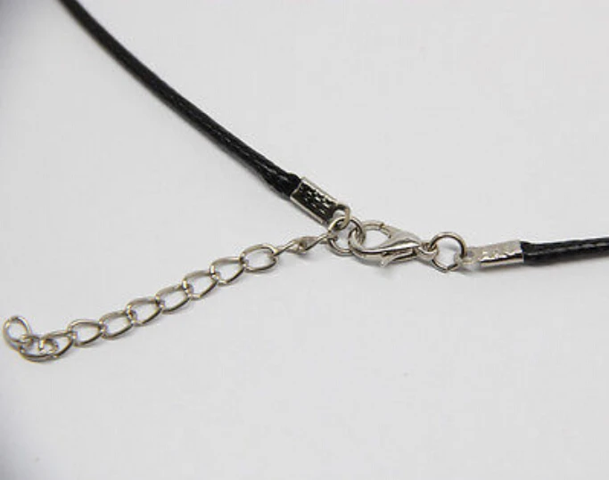 Ожерелье чокер из натуральной кожи с застежкой карабином 45 + 5 см|findings manufacturer|findings