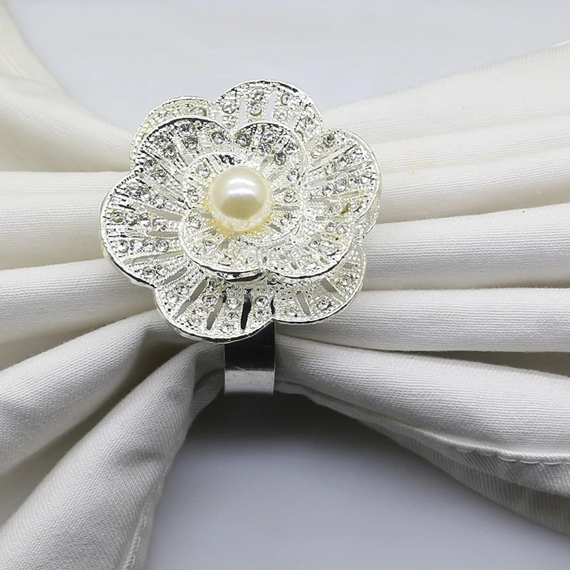 Кольцо для салфеток ZMASEY металлическое со стразами 2 шт./лот украшение