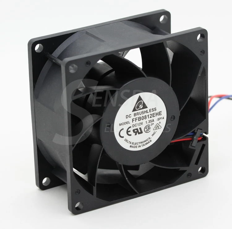 Вентилятор охлаждения с двойным шариковым подшипником для delta FFB0812EHE 8 см 80 мм 80*80*38