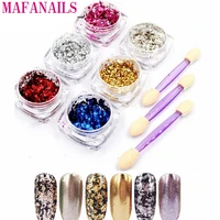 6jar1jar nail art foil sequins powder glitter flakes mirror effect decoration powder buy 6 get 3 free puff brush tool kits