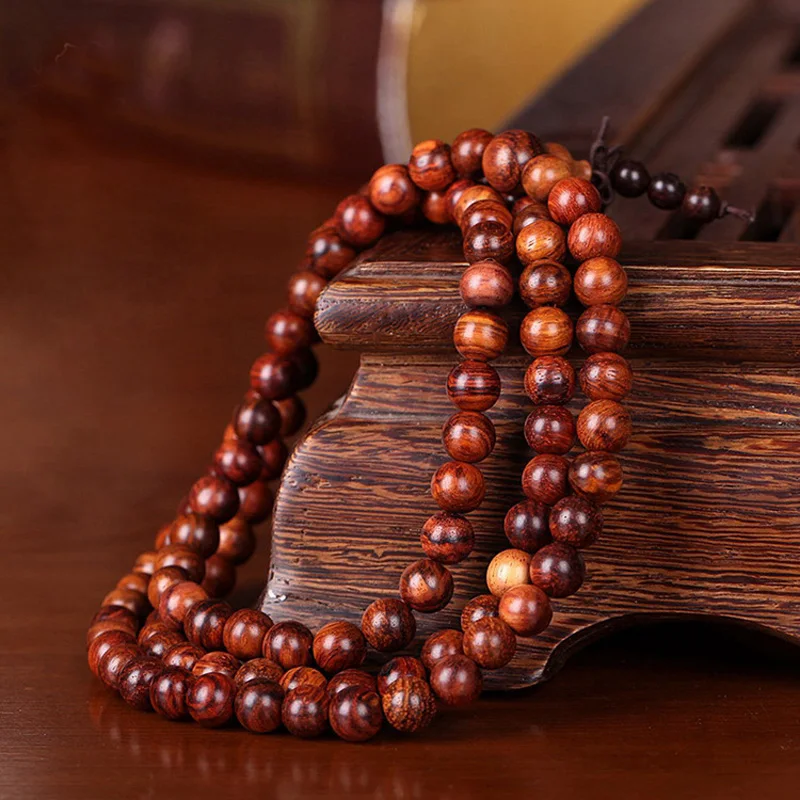 108 шт сандалового дерева тиб сетан буддийские молитвенные Бусы Браслеты Будда
