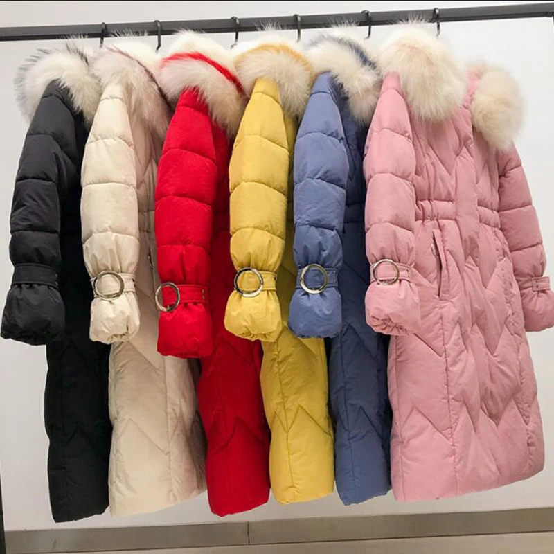 

2019 high quality Women Winter Jacket Down Cotton Padded Coat Thick Warm Hooded Slim Long Parkas Mujer Female Outwear Plus Size