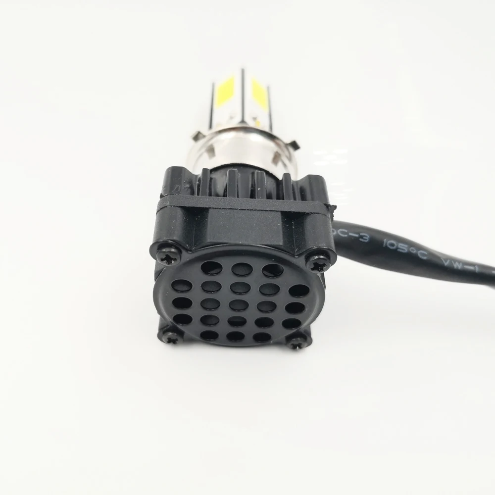 4 стороны COB M5 Мини светодиодный H4 H6 Hi/короче спереди и длиннее сзади) B20D 3000lm мотоциклетная фара 24 Вт передние противотуманные лампы скутера ATV Лодка 12V 6000K для Honda Yamaha