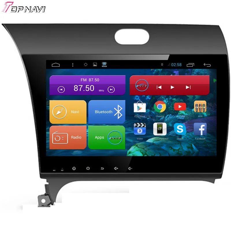 

TOPNAVI Quad Core Android 6.0 Car GPS Navigation for KIA K3 Autoradio Multimedia Audio Stereo,NO DVD