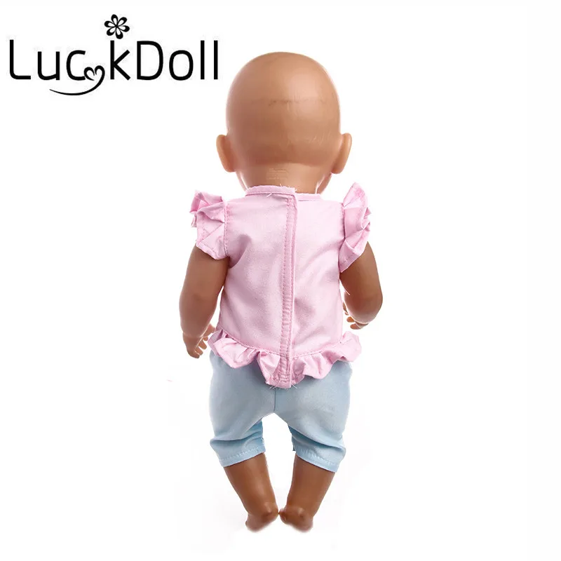 

LuckDoll Christmas Gift Doll Clothes Suitable fit 18-Inches American Doll and 43CM Baby Birth Doll Accessories