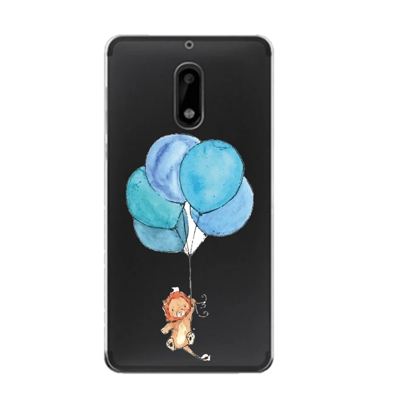 Мягкий прозрачный чехол для телефона из ТПУ Ballon Nokia3 5 6 8 N540 N640 N535 N830 с Минни Маус