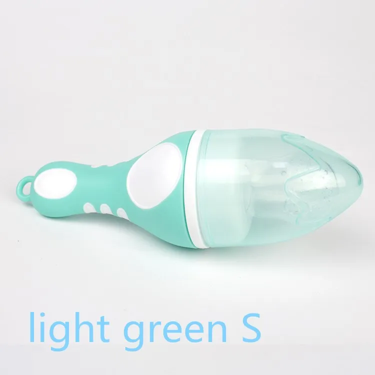 light green S Еда Nibbler для соски-пустышки ниблера соски-пустышки для ребенка для фруктов и овощей, кормушка для соски для кормления безопасный соски-пустышки - Цвет: light green S