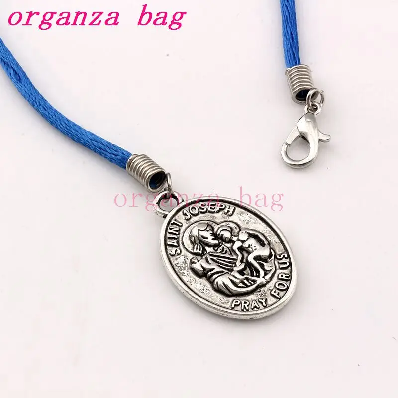 30 шт. цинковый сплав &quotSAINT JOSEPH молимся для нас&quot медаль Подвески украшения в виде