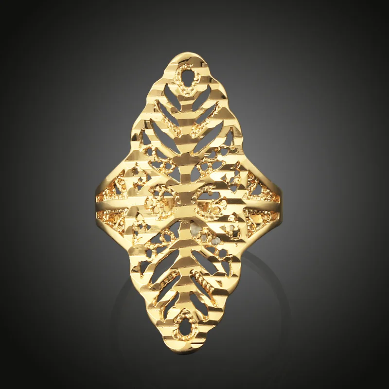 Тигр Тотем мужские кольца медные симпатичные позолоченные украшения листьев