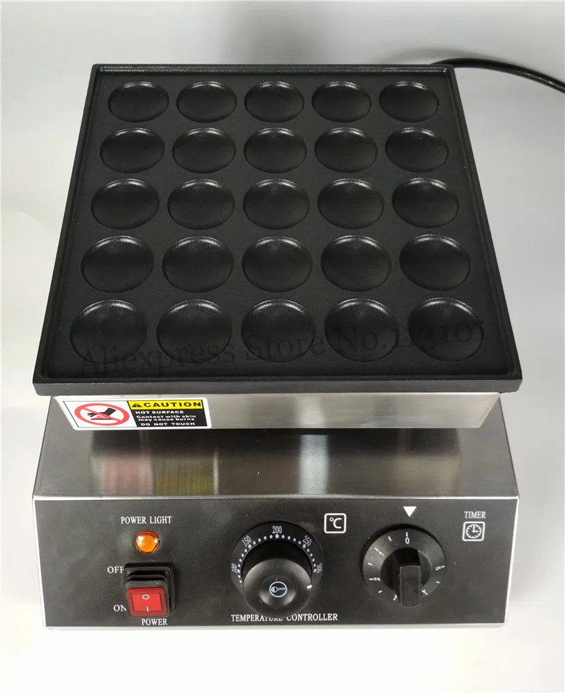 Мини Гриль для блинов 950 Вт 25 отверстий|cooking surface|mini pancakes machinedutch pancake machine |
