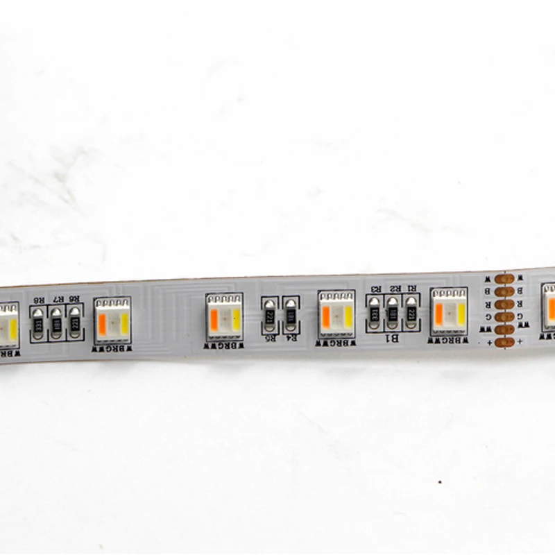 24 В RGB+ белый+ теплый белый 5 цветов в 1 светодиодный чип tape5m RGB+ CCT Светодиодная лента 12 мм PCB RGB CCT RGBW 1 м 5050 96 Светодиодный S 5 м 480 светодиодный S
