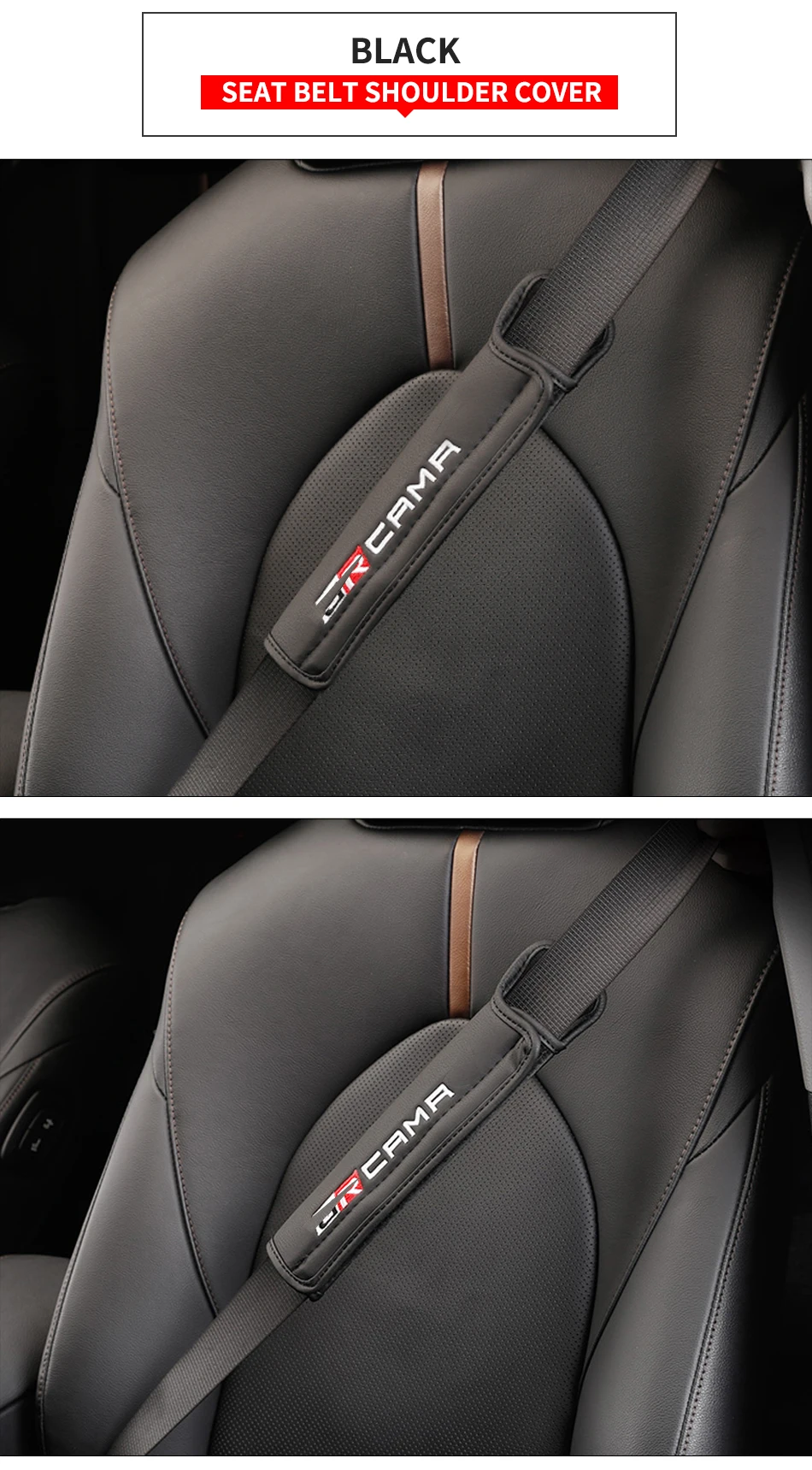 My Good Car Seat Belt Shoulder Cover Anti-Leather Cover Belt Cover for Toyota Camry 8th- Car accessories