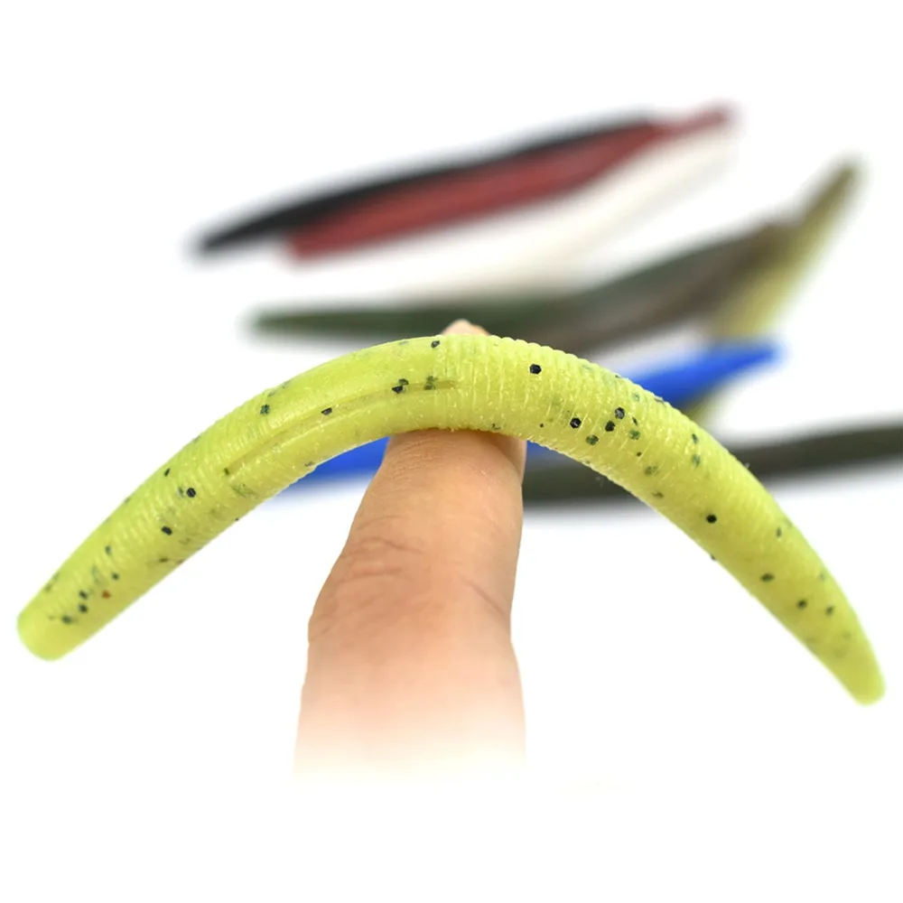 Bassdash Senko Worms 4 дюйма(10,2 см)/5 дюймов(12,7 см) Мягкая палочка, приманка для ловли окуня, 9 цветов, упаковка из 10