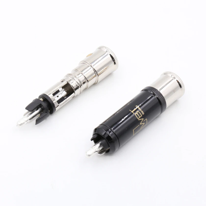 4 шт. moonsaudio WBT 0152Ag 99.998% Чистая медь посеребренный RCA разъем Вилки Аудио jack|wbt rca|rca