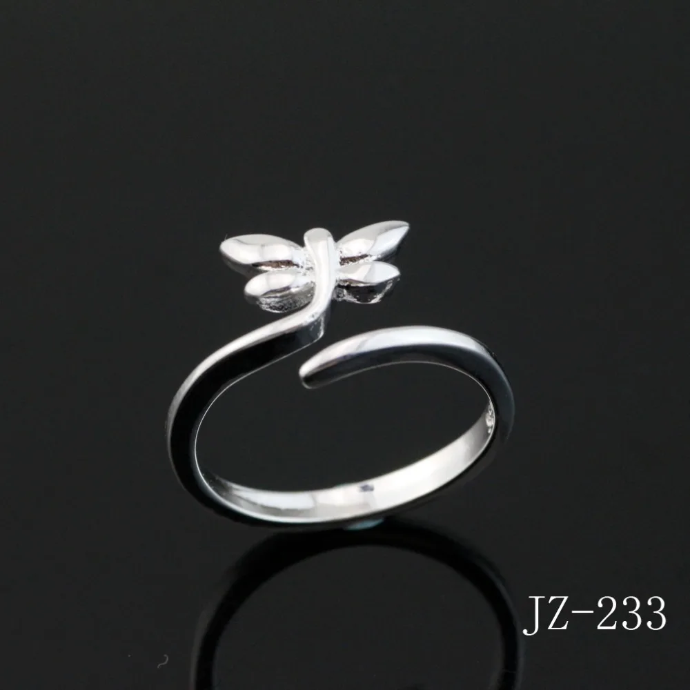 Free shipping jewelry Women butterfly silver ring The is contracted openings Fashion | Украшения и аксессуары