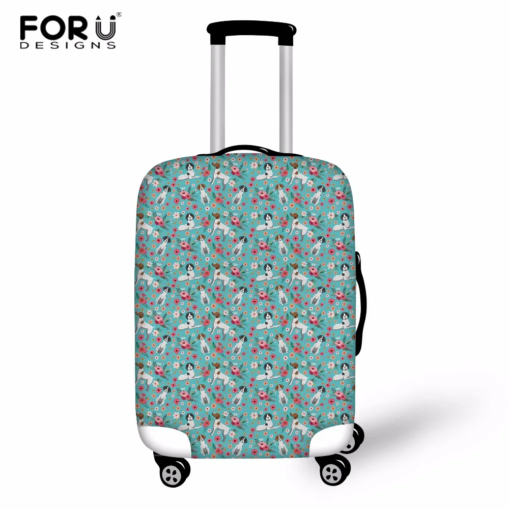 

FORUDESIGNS Protective Cover for Suitcase Elastic German Short Haired Pointer Dog Printed Stretch Luggage Cover Trolley Case