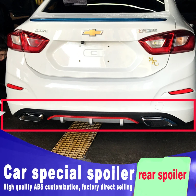 Новый модный задний спойлер 2017 2018 года для Chevrolet Cruze высококачественный большой