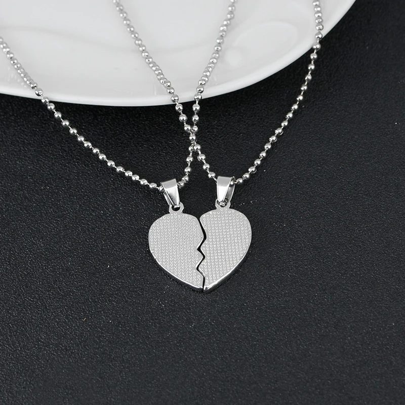 Ожерелье с подвеской в виде половинки сердца 2 шт.|best friend|friends bestfriendship pendant necklace |