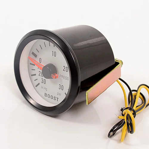 PSI Дракон манометр " 52 мм Бар/psi Turbo Boost Автомобильный манометр-1~ 2 бар вакуумный пресс-метр 12 в черный корпус - Цвет: PSI