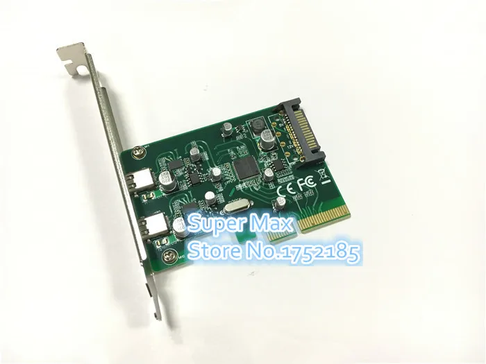 2 порта USB-C USB 3 1 Type-C PCI express Card pci-e 4x to usb3.1 Type C adapter Super Speed для MAC PRO OSX 10 9 | Компьютеры и