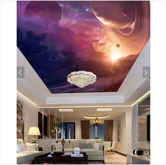 Пользовательские фото обои 3d потолочные фрески фантазия звезда планеты КТВ