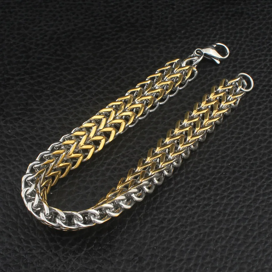 Hot Silver And Gold Color Popular Fashion Jewelry Bracelets Stainless Steel BRYZ032 | Украшения и аксессуары