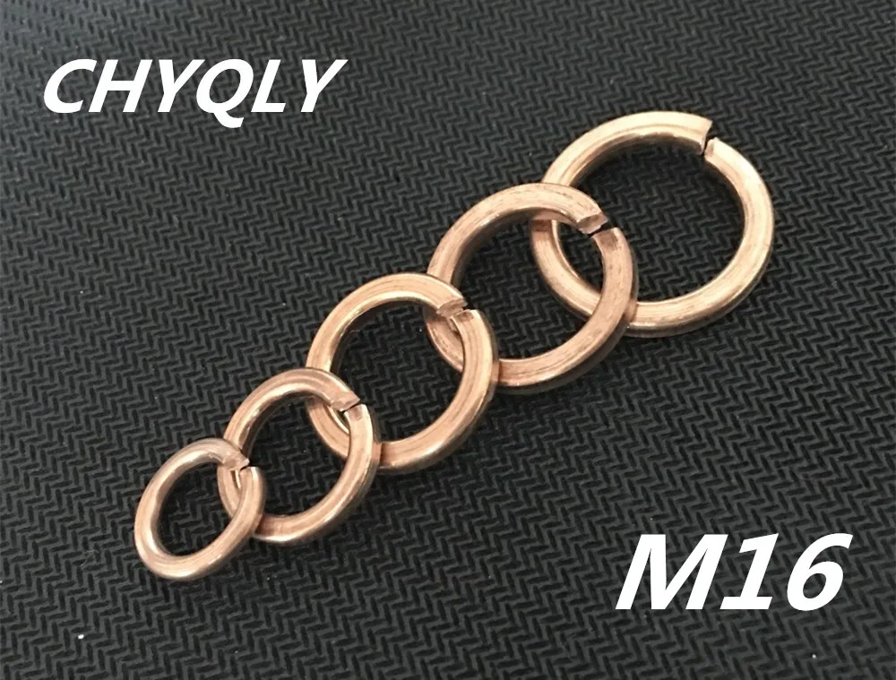 

200pcs/lot M16 Hi-Q Copper spring washer Copper Washer spring gasket