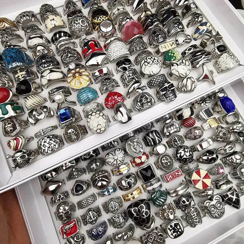 Мужские и женские кольца MixMax из титановой стали литые Индивидуальные Кольца